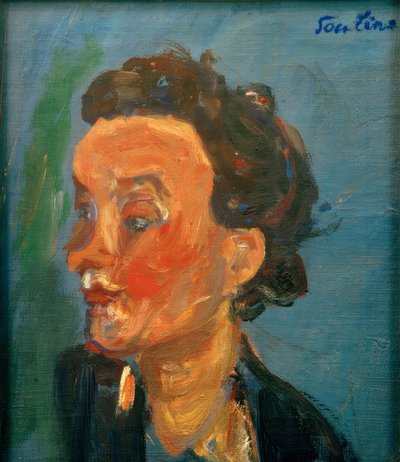 Die junge Engländerin in Blau von Chaim Soutine